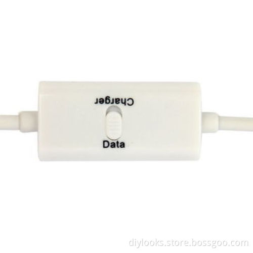 USB Data Sync Charging Cable with Switch from PC or Notebook